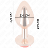 Kink - Plug Anal Or Rose Avec Rose Rouge M